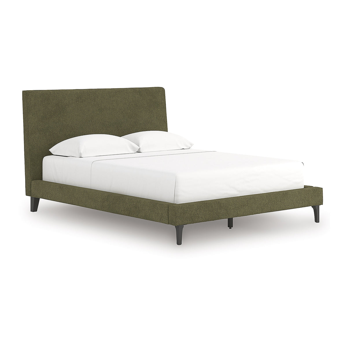 Chirason Queen Upholstered Bed with Roll Slats (PCB3367-SI)