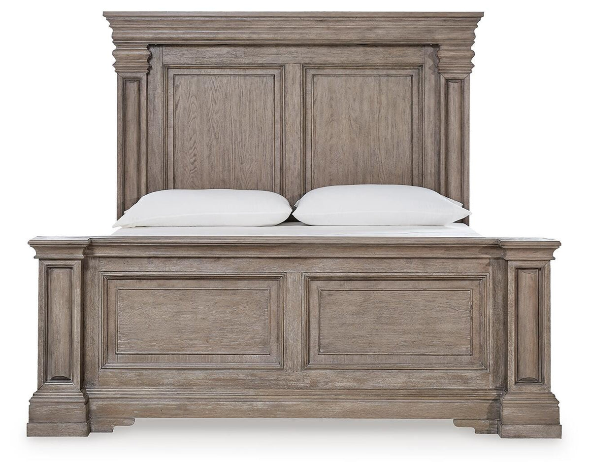 Blairhurst Panel Bed, Chest and 2 Nightstands (B916-SI) - Image 7