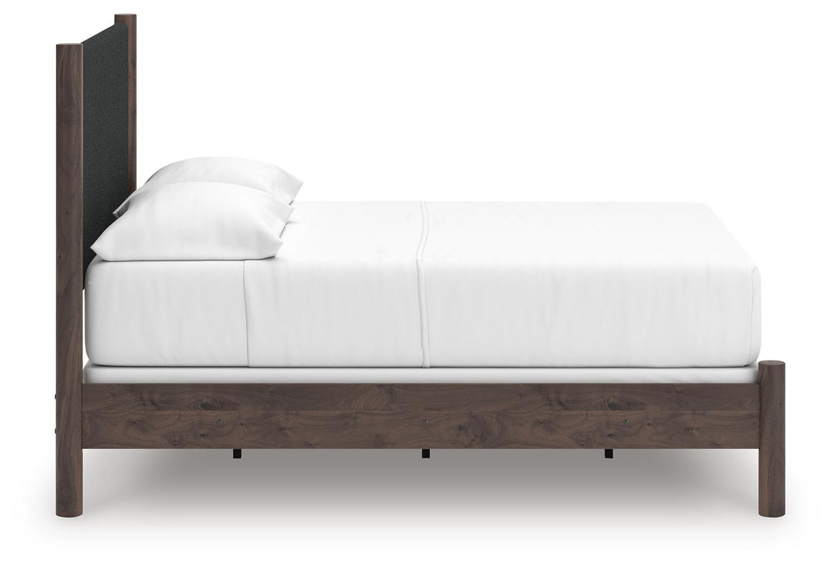 Pamytta Full Upholstered Panel Bed, Dresser and Mirror (PCB2614-SI) - Image 11
