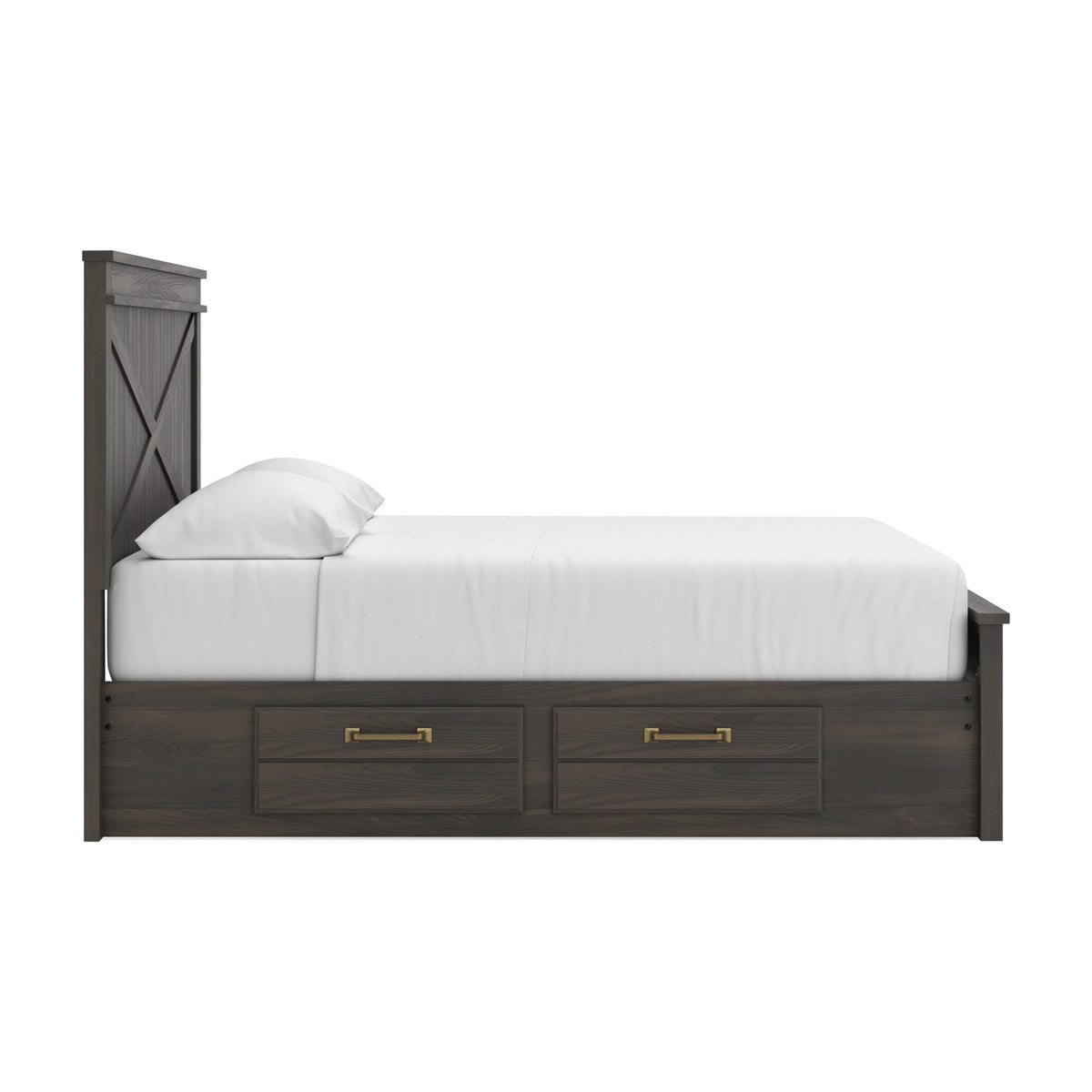 Vonitta Bay King Panel Platform Bed with Storage (PCB2648-SI) - Image 9