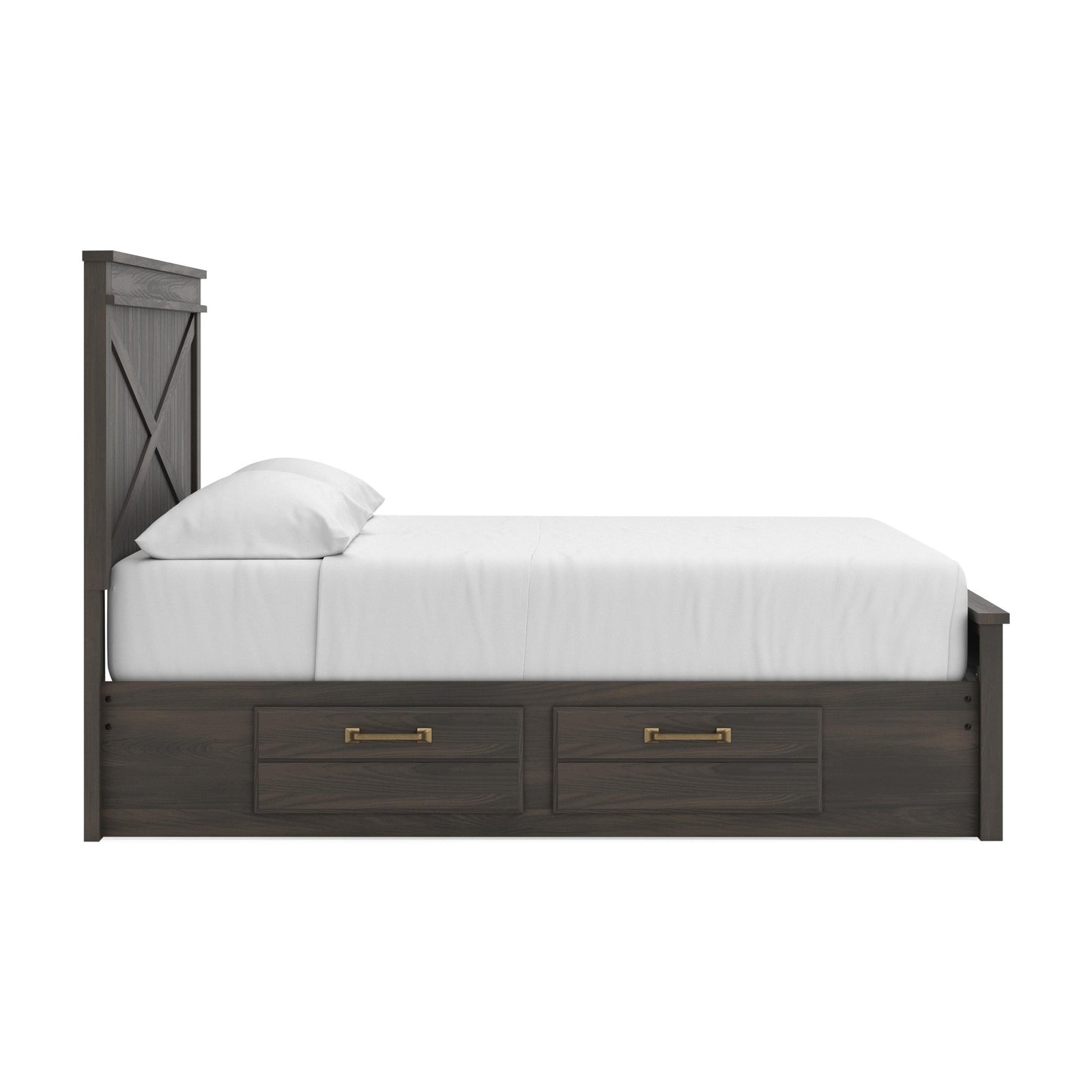 Vonitta Bay King Panel Platform Bed with Storage (PCB2648-SI) - Image 9