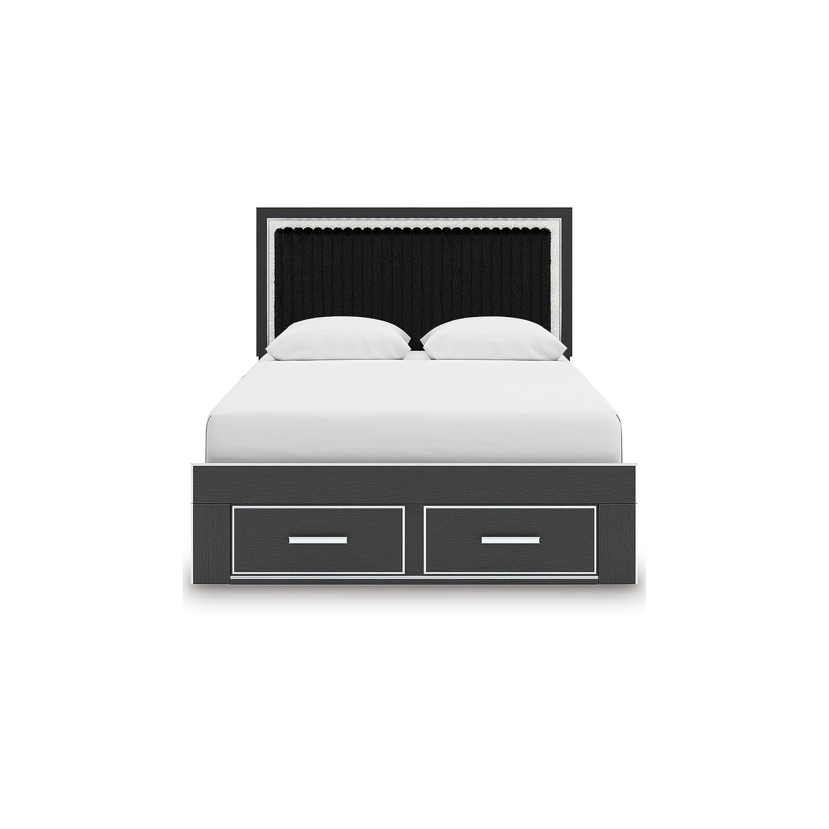 Zuraleus Queen Upholstered Panel Platform Storage Bed (PCB3380-SI) - Image 5