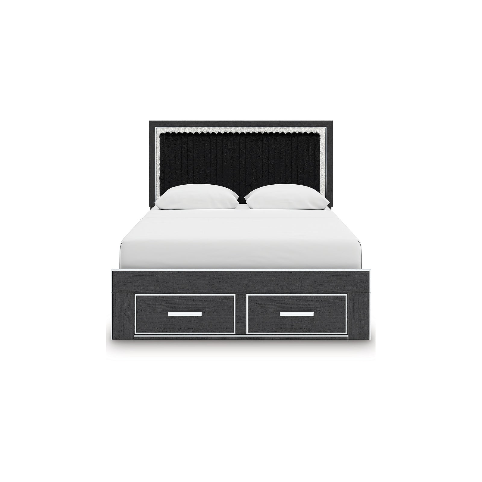 Zuraleus Queen Upholstered Panel Platform Storage Bed (PCB3380-SI) - Image 5
