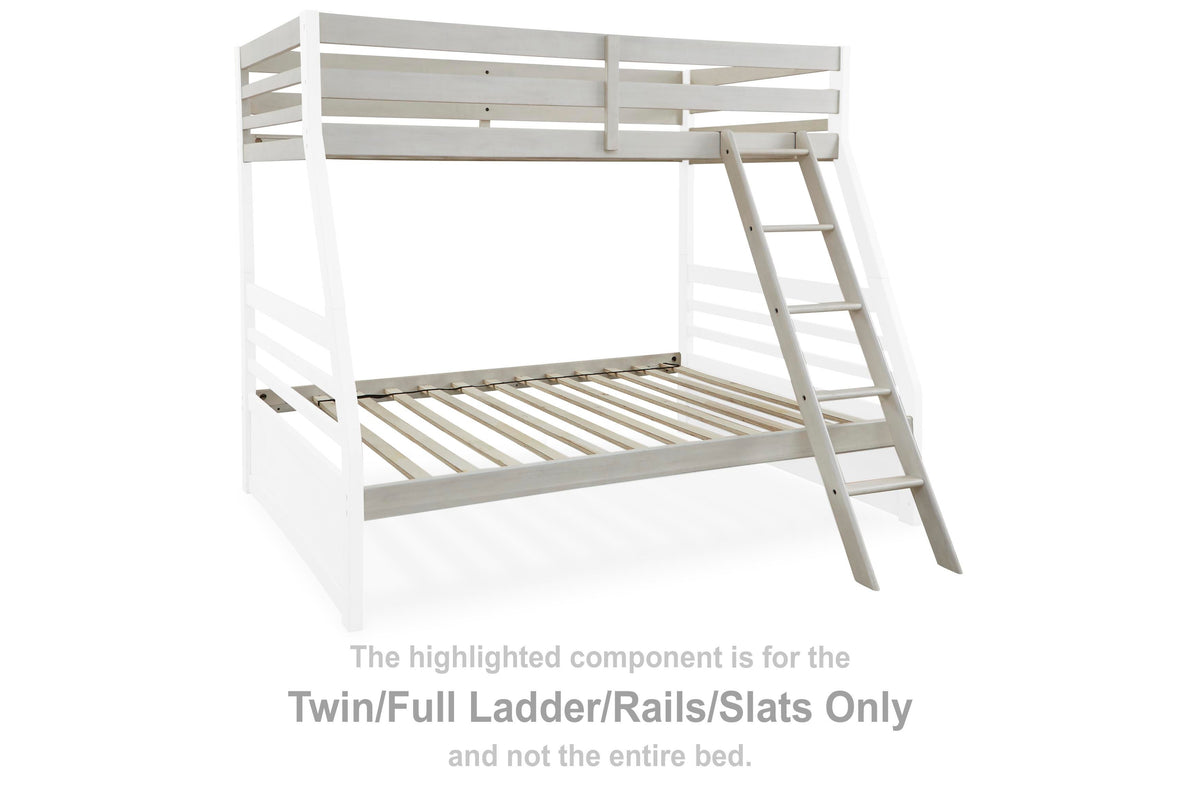 Robbinsdale Ladder/Rails/Slats (Youth) - Antique White  (B742-SI)