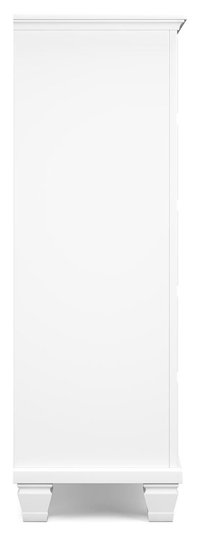 Fortman Panel Bed, Dresser, Mirror, Chest and Nightstand - White  (B680-SI) - Image 12