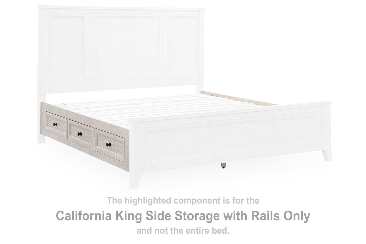 Darbonton California King Side Storage with Rails (PCB853-SI)