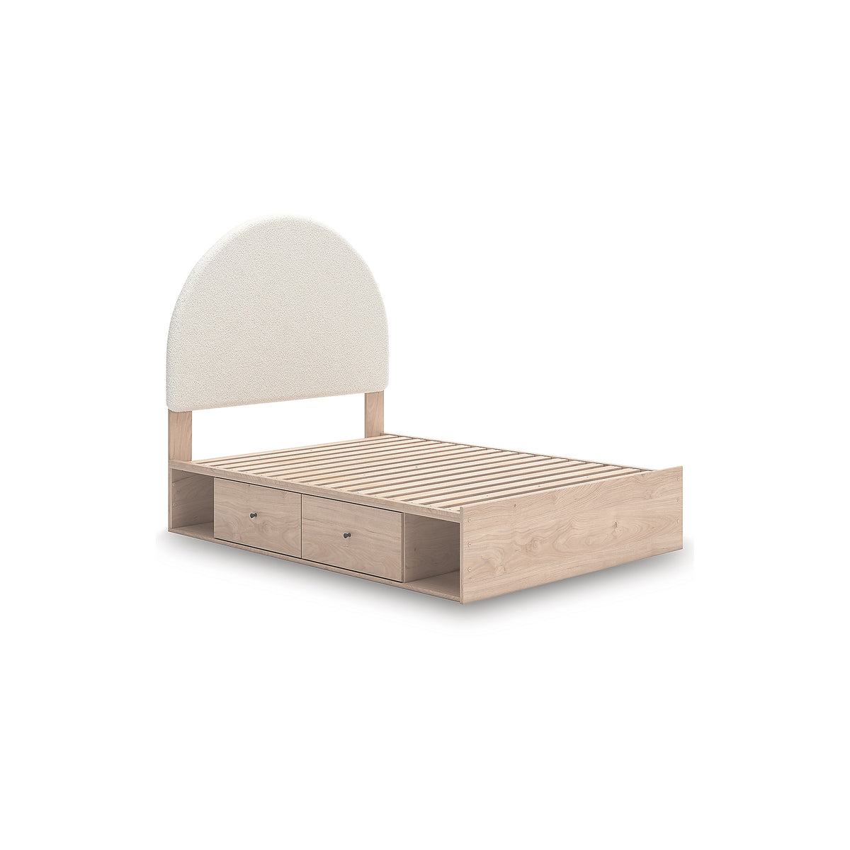 Arloster Full Upholstered Panel Bed with Storage (PCB1566-SI) - Image 4