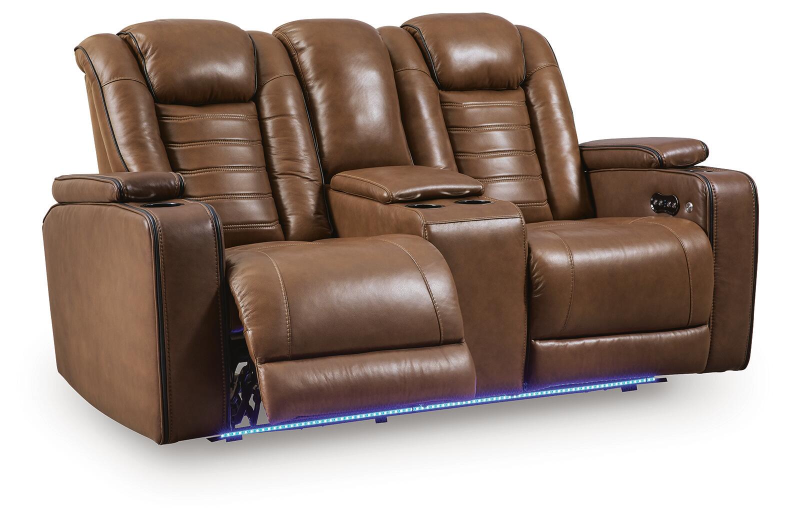 Gruaro Power Reclining Loveseat with Console (PCU14200-SI) - Image 4
