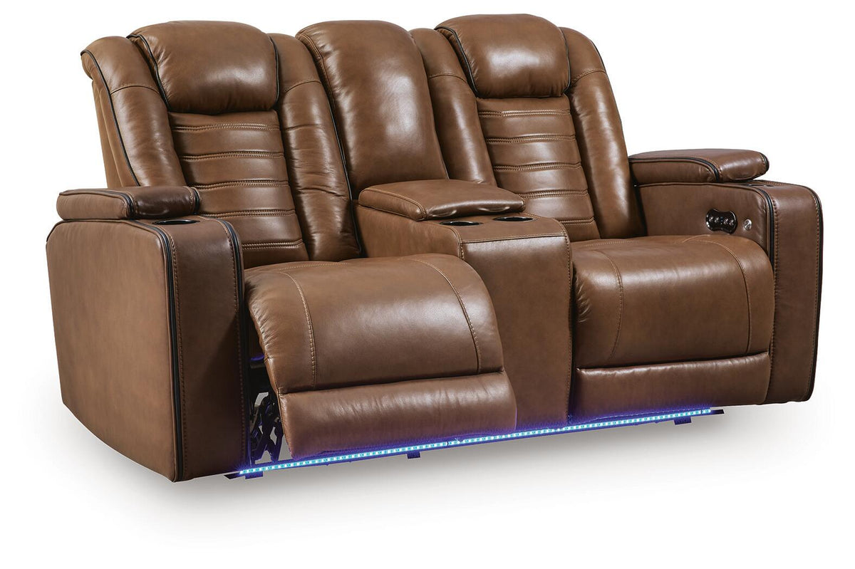 Gruaro Power Reclining Loveseat with Console (PCU14200-SI) - Image 4