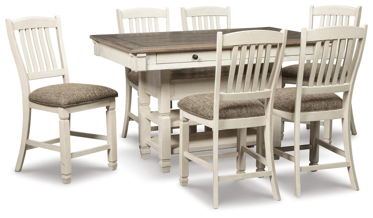 Bolanburg Counter Height Dining Table and 6 Barstools with Server (D647-SI) - Image 3
