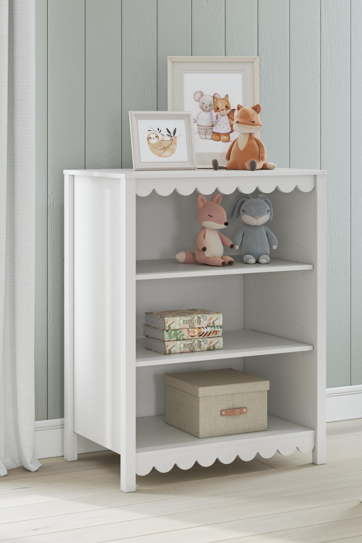 Hallityn Bookcase (Youth) - White  (EB1810-SI) - Image 8