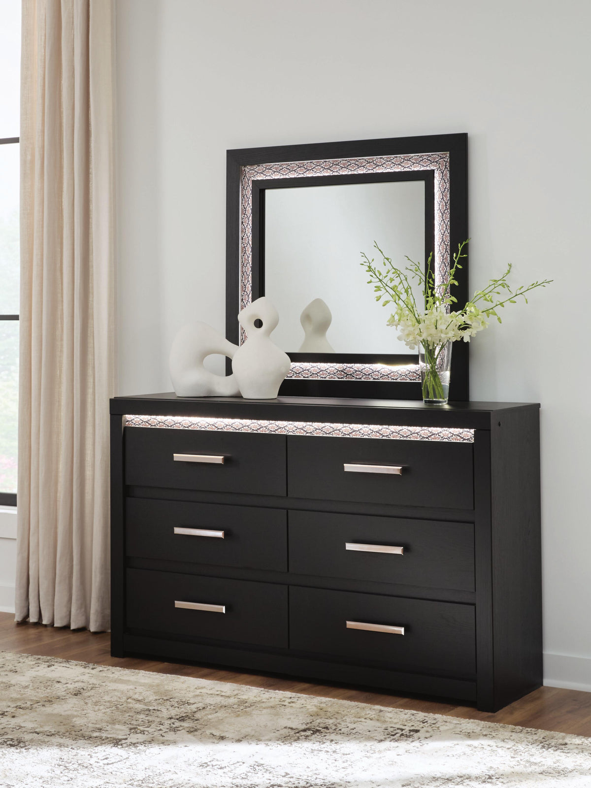 Brizmore Dresser and Mirror (PCB2611-SI) - Image 2