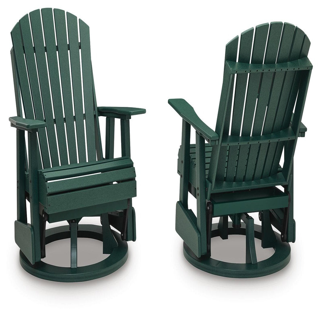 Shell Beach Outdoor Loveseat Glider (PCP115-SI) - Image 3