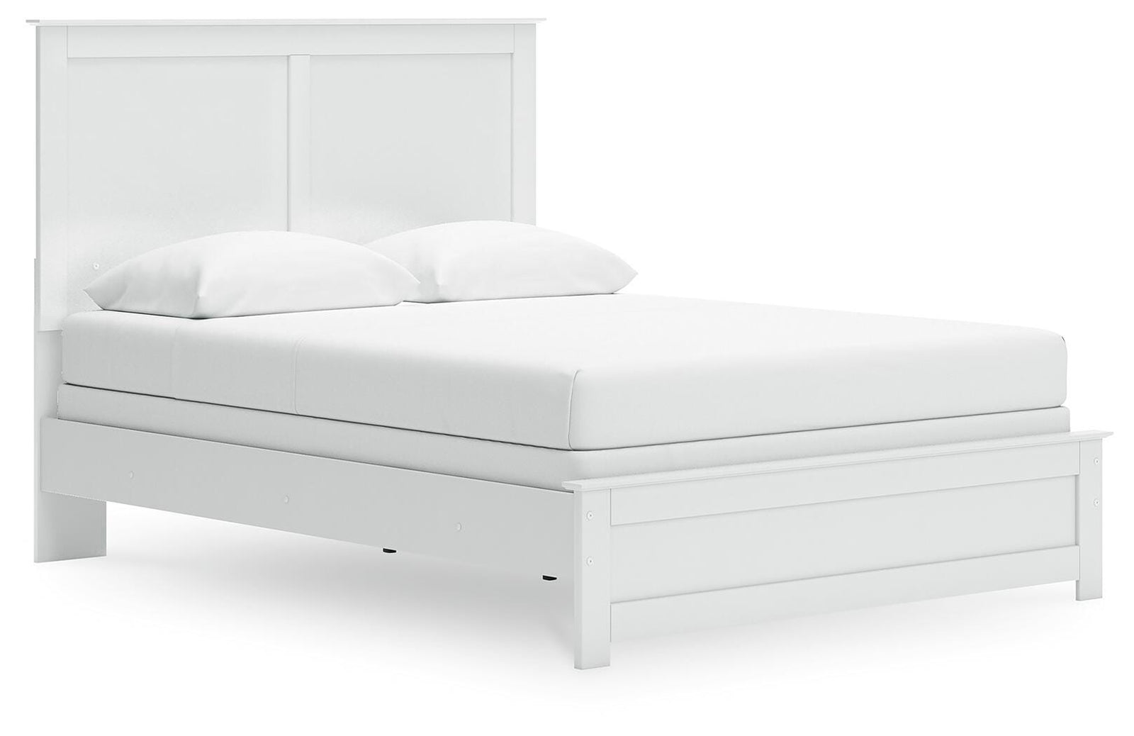 Bostwick Shoals Panel Bed with Mirrored Dresser, Chest and 2 Nightstands - White  (B139-SI) - Image 11