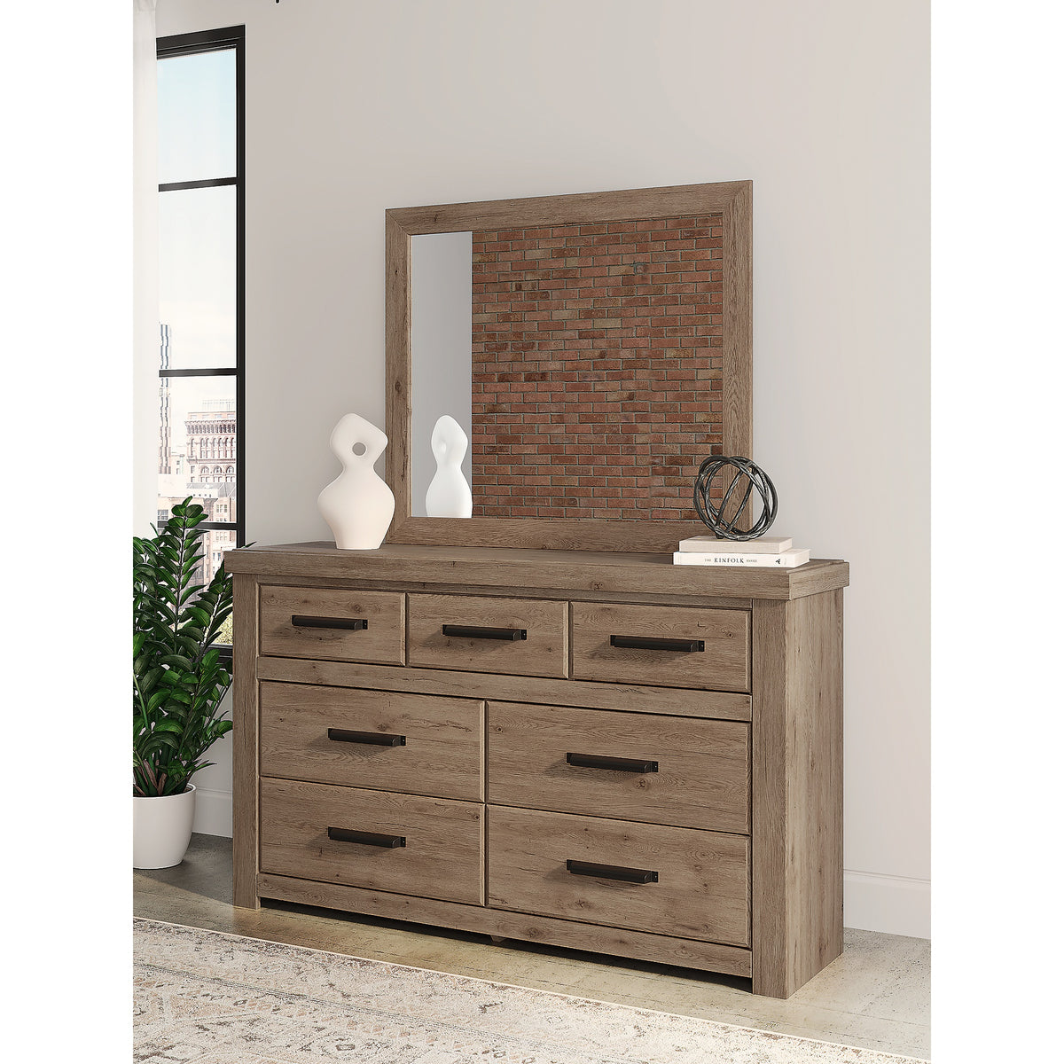 Oliandon Dresser and Mirror (PCB2844-SI) - Image 8