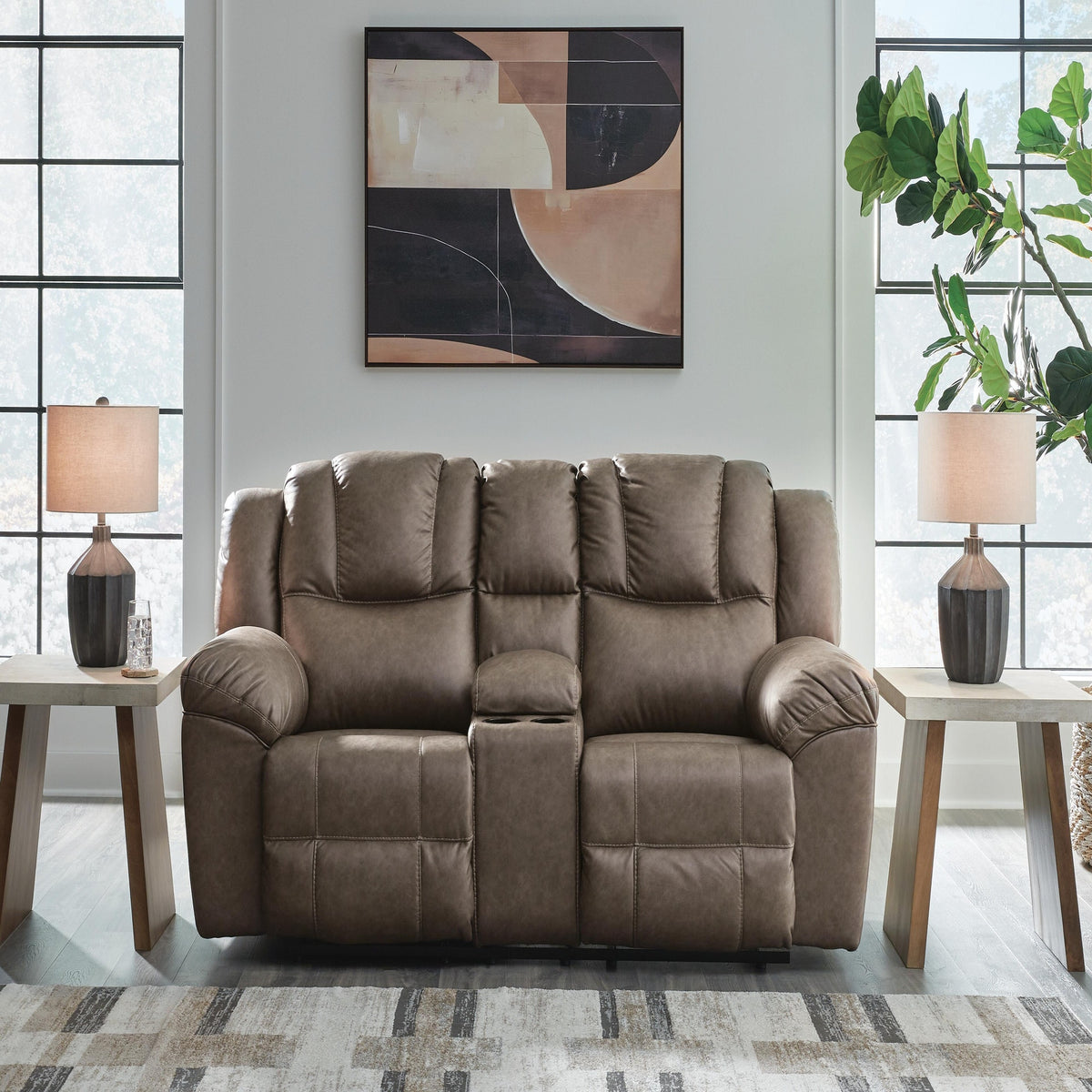 Lowilla Reclining Loveseat with Console (PC64506-SI) - Image 8