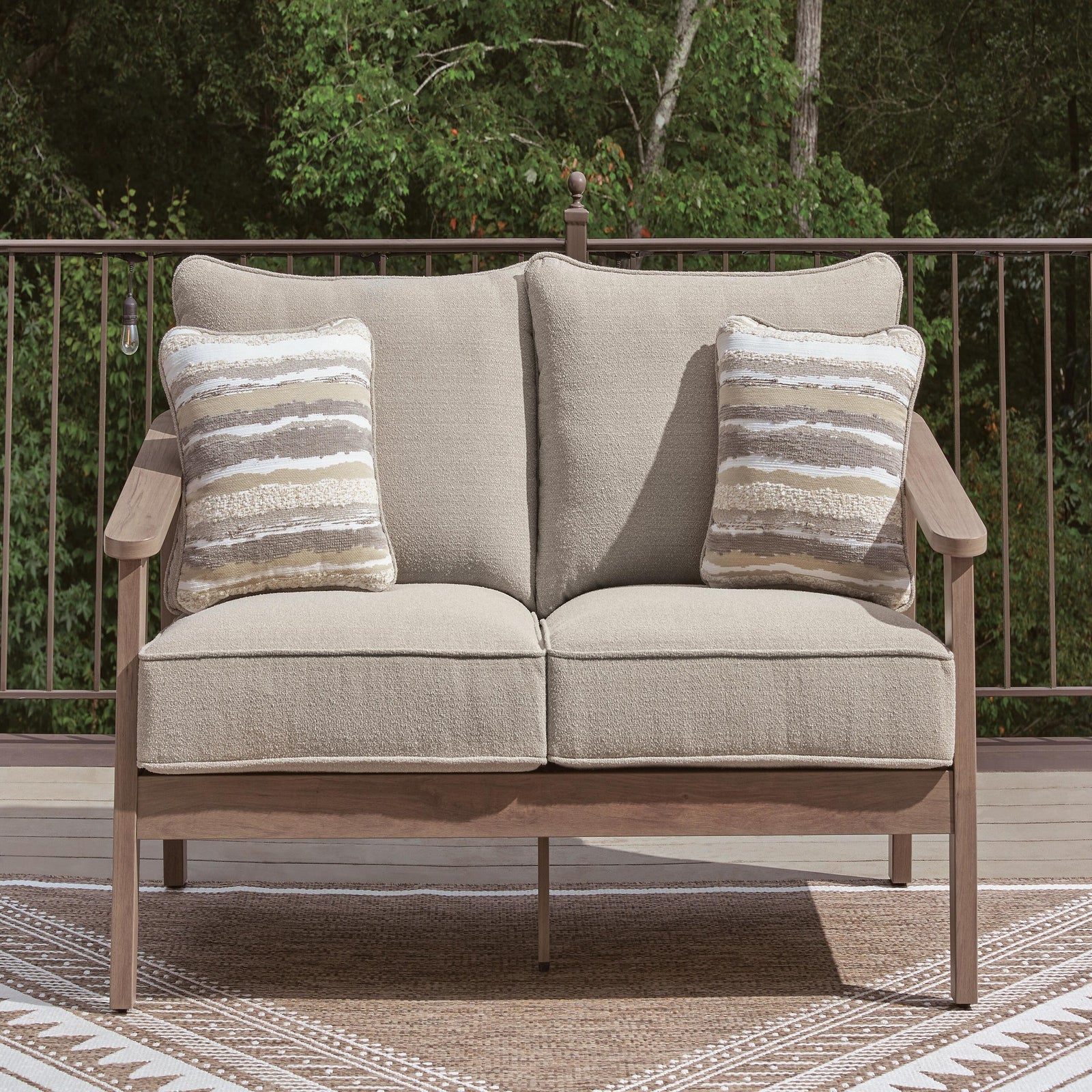 Harmony Headlands Outdoor Sofa with Cushion (PCP428-SI) - Image 9