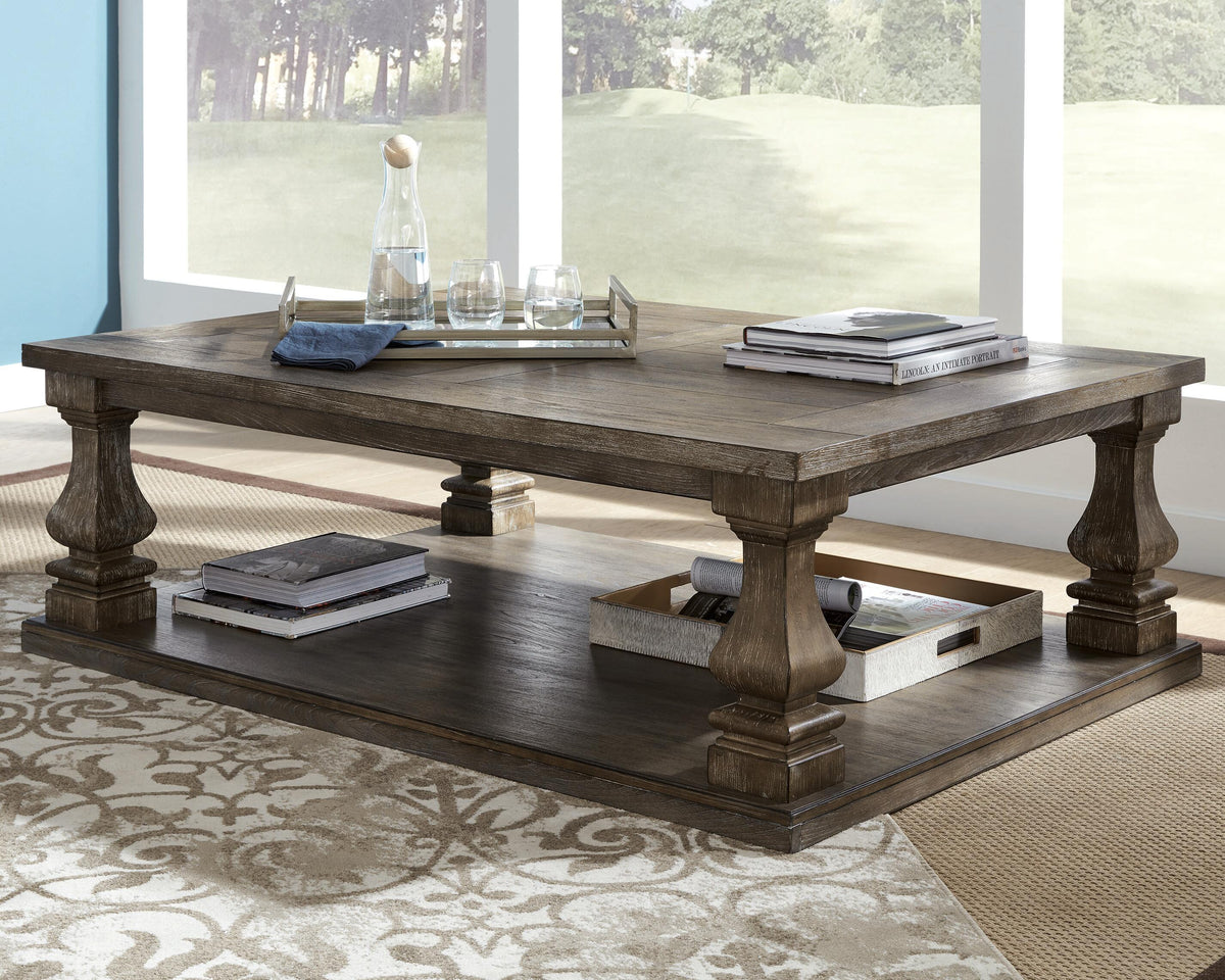 Johnelle Coffee Table - Gray  (T776-SI) - Image 2
