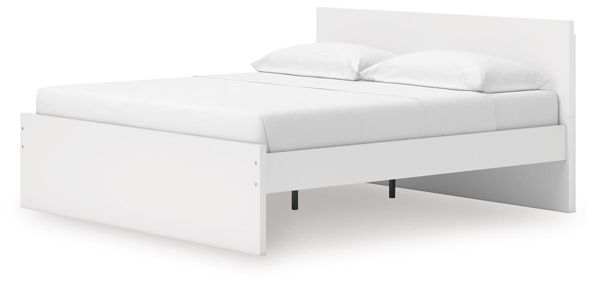 Onita Panel Platform Bed - White  (EB9630-SI) - Image 4