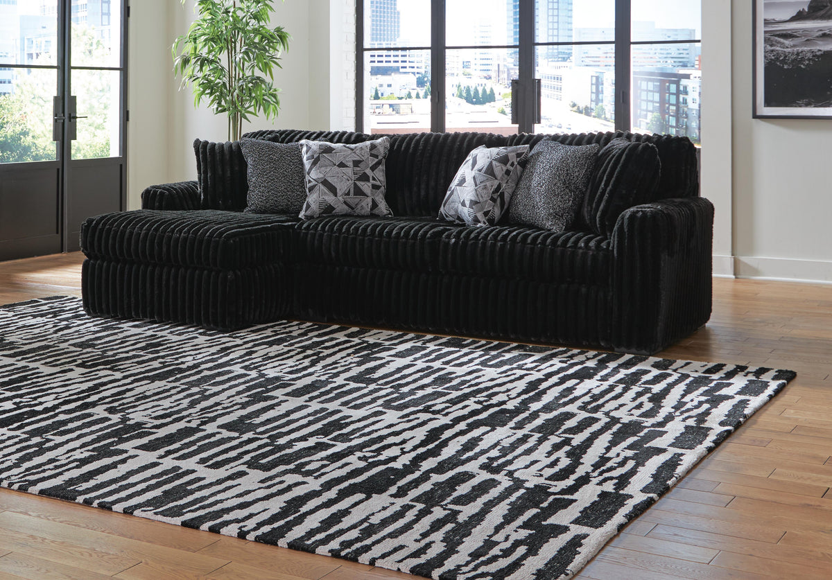 Midnight-Madness 2-Piece Sectional Sofa with Chaise (98103-SI) - Image 3