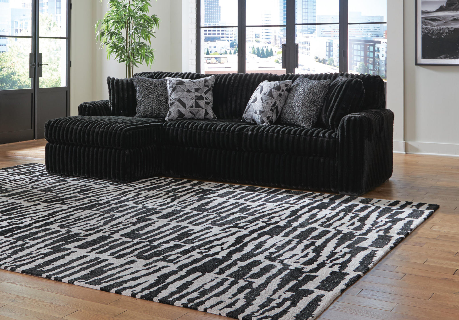 Midnight-Madness 2-Piece Sectional Sofa with Chaise (98103-SI) - Image 3