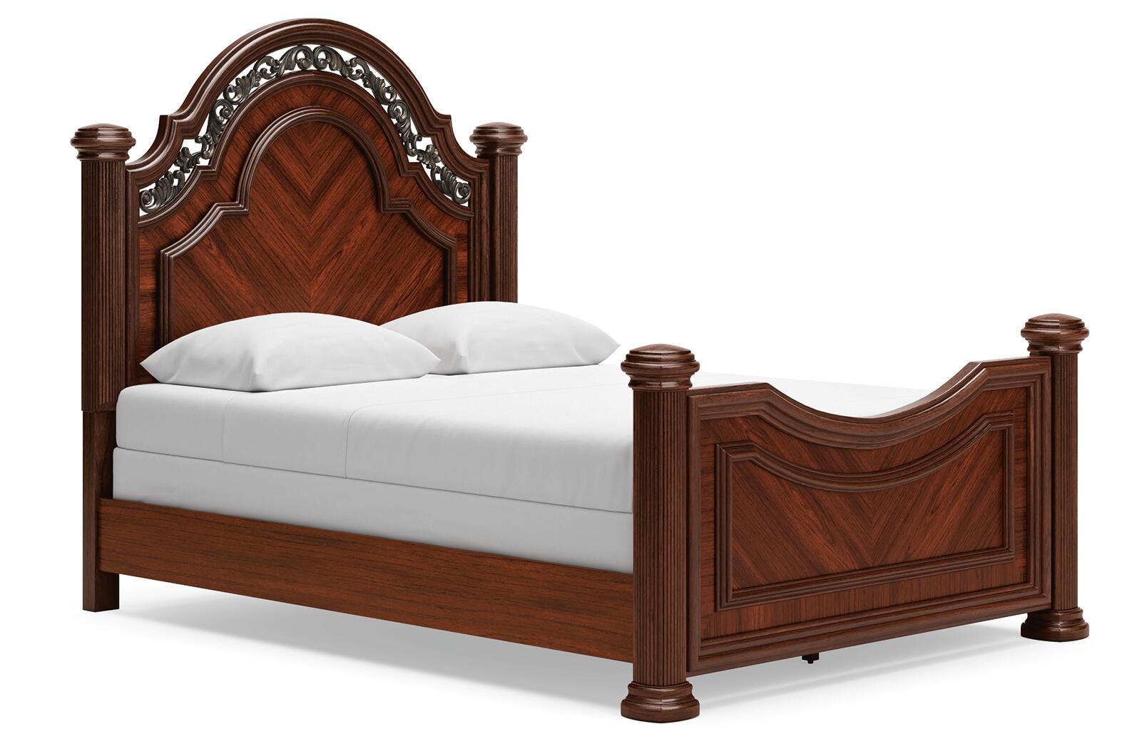 Lavinton Poster Bed - Brown  (B764-SI) - Image 3