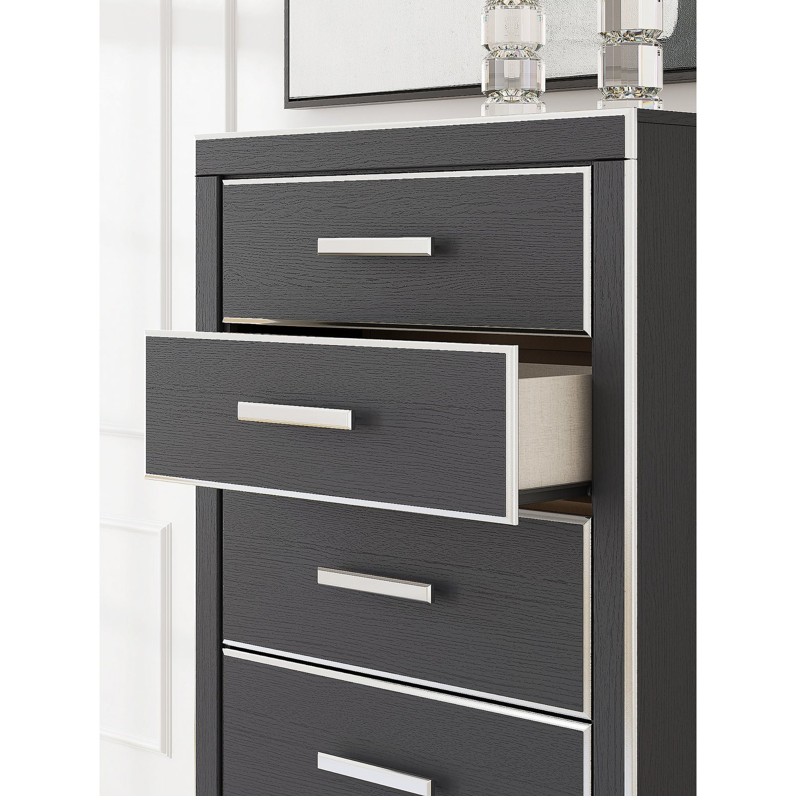 Zuraleus King Storage Bed, Dresser, Mirror, Chest and Nightstand (PCB3380-SI) - Image 34