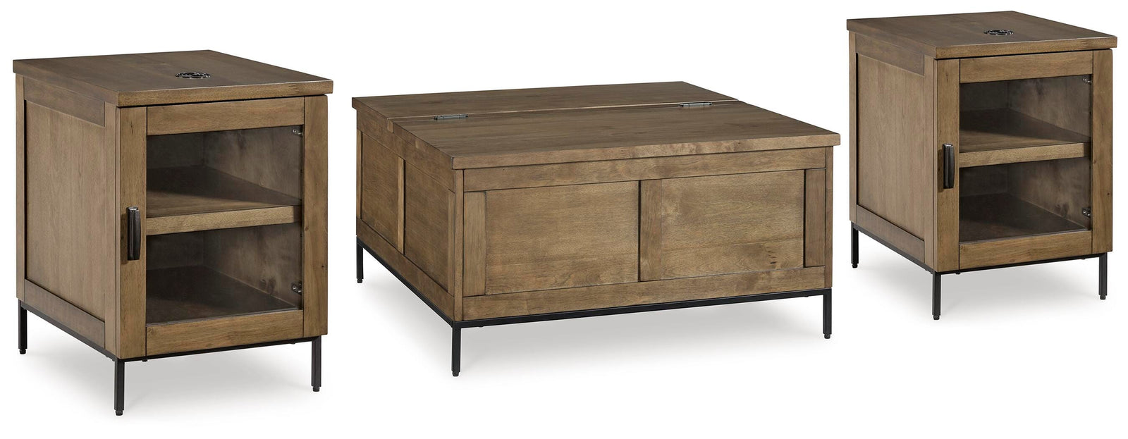 Torlanta Coffee Table and 2 End Tables - Brown  (T686-SI) - Image 2