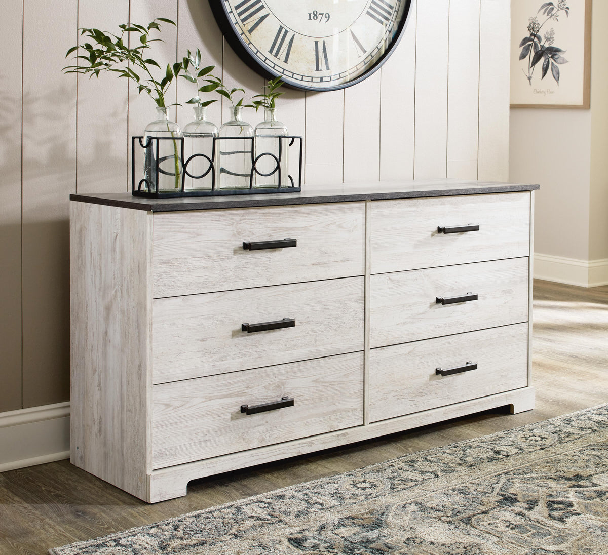 Shawburn Dresser and 2 Nightstands (EB4121-SI) - Image 11