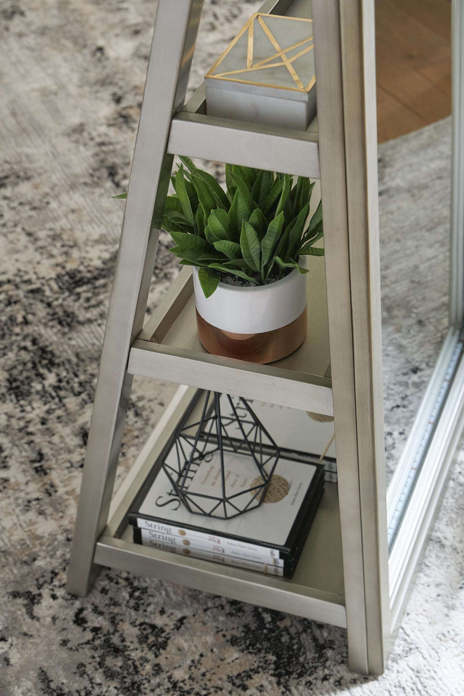 Evesen Floor Standing Mirror/Storage (A8010380-SI) - Image 13