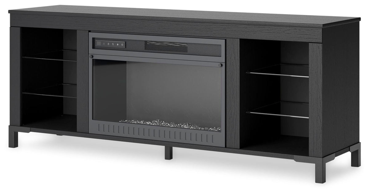 Cayberry 60 TV Stand with Electric Fireplace (W2721-SI) - Image 3