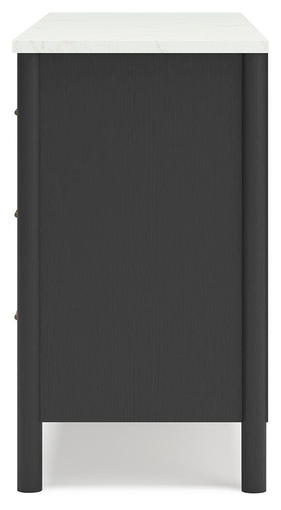Cadmori Dresser - Black/White  (B2616-SI) - Image 6