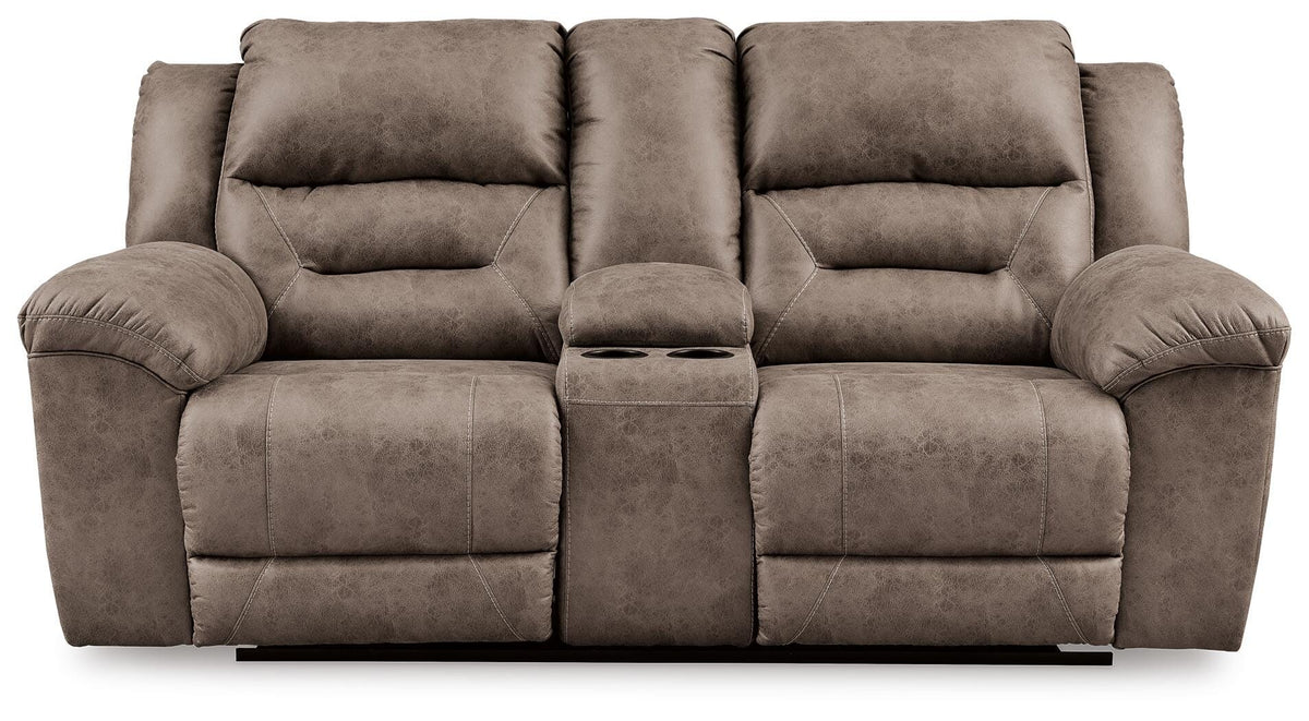 Stoneland Reclining Loveseat with Console (39905-SI)