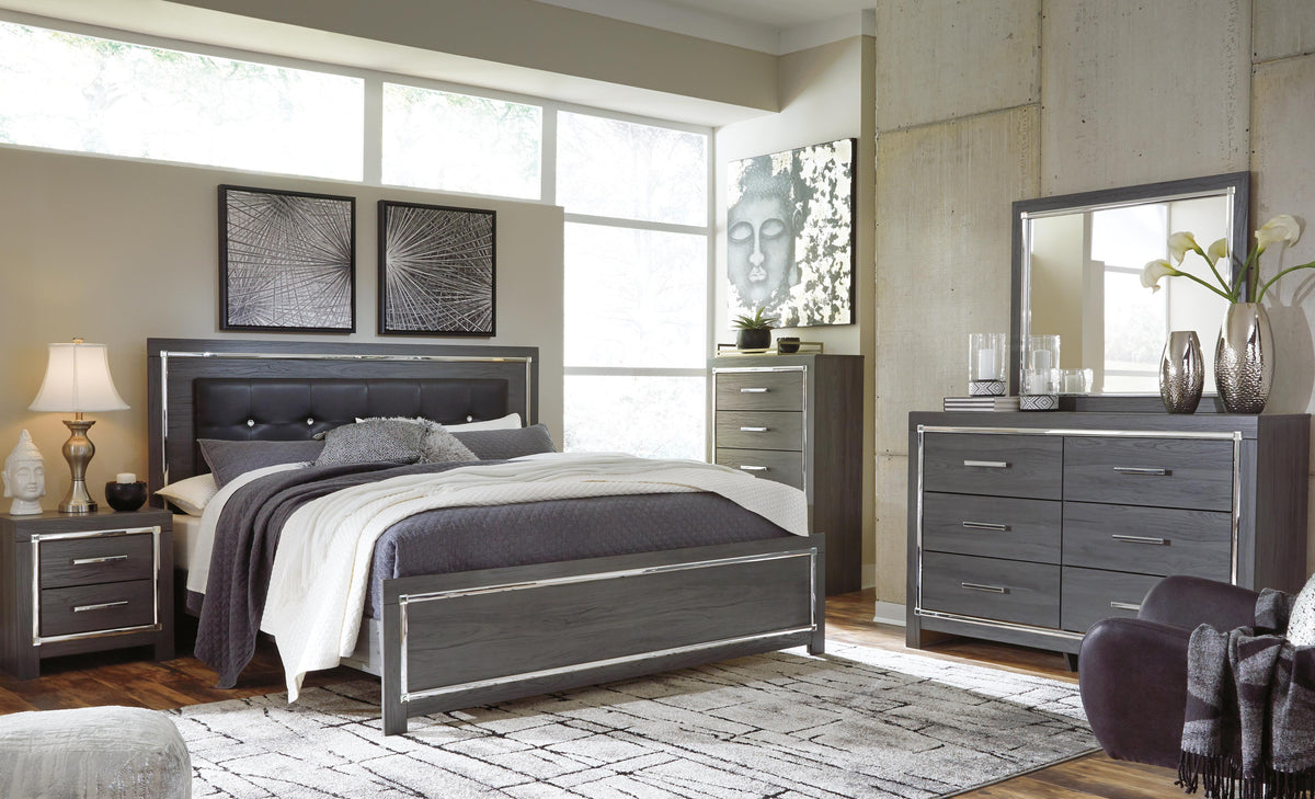 Lodanna Panel Bed - Gray  (B214-SI) - Image 10