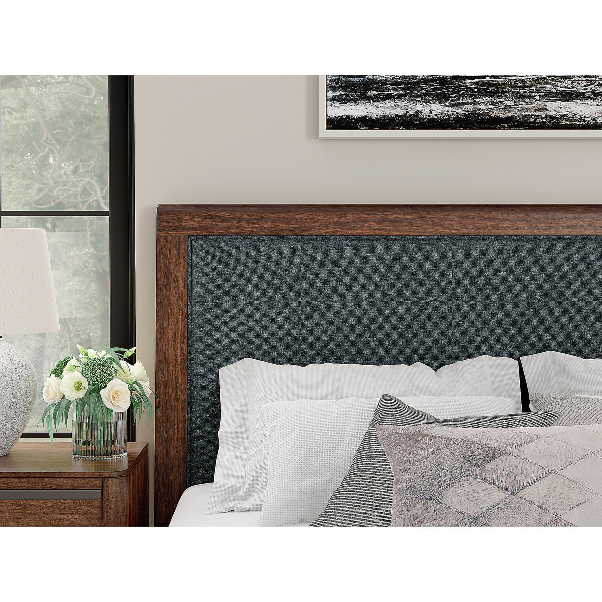 Dilenno California King Upholstered Panel Bed (PCB857-SI) - Image 5