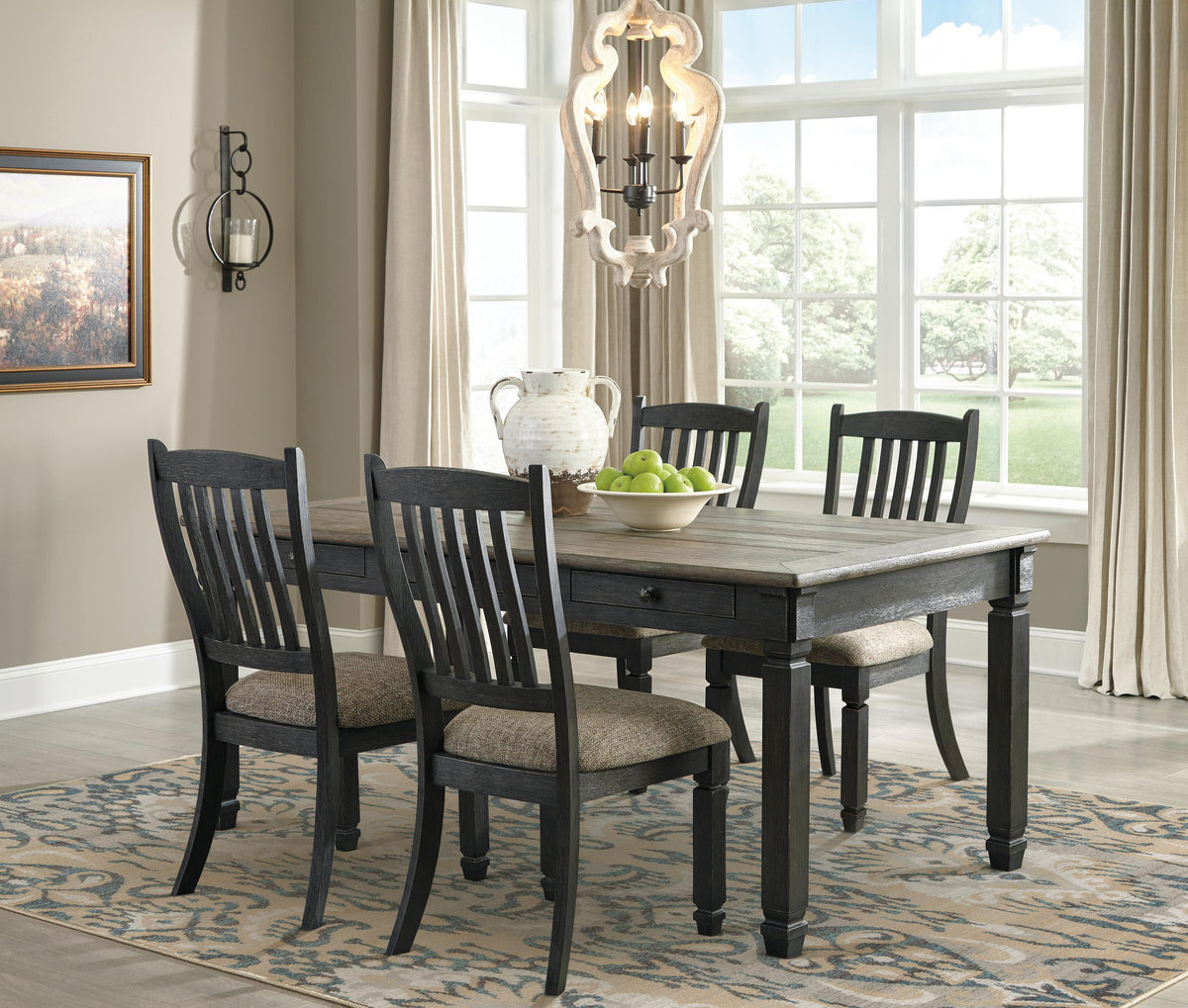 Tyler Creek Dining Table and 6 Chairs (D736-SI) - Image 5
