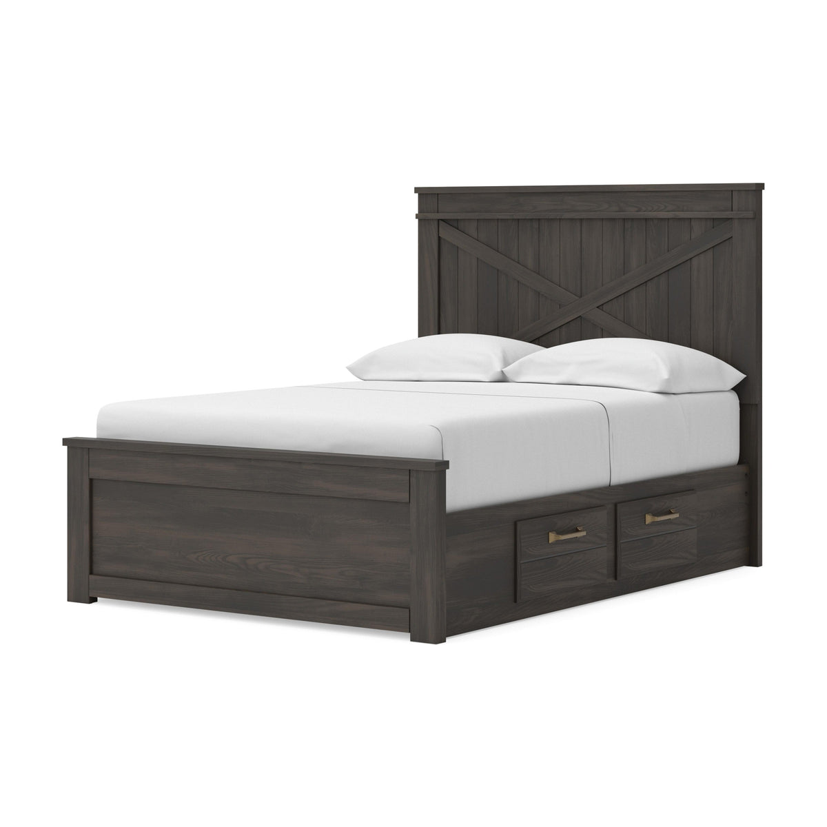 Vonitta Bay Full Panel Bed with 2 Sided Storage (PCB2648-SI) - Image 4