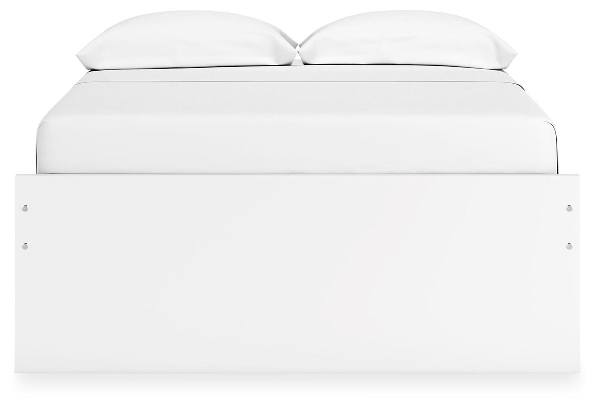 Onita Platform Bed with 2 Side Storage (Youth) - White  (EB9630-SI) - Image 5