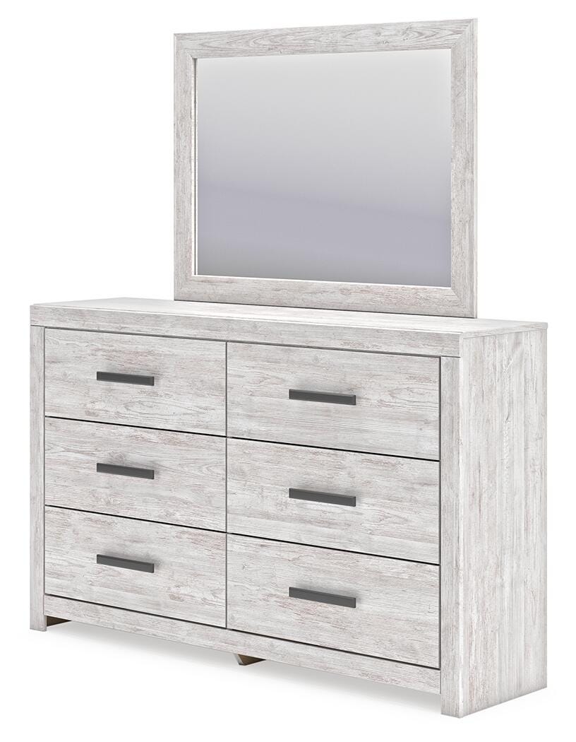 Cayboni Panel Bed, Dresser, Mirror and Chest (B3788-SI) - Image 2