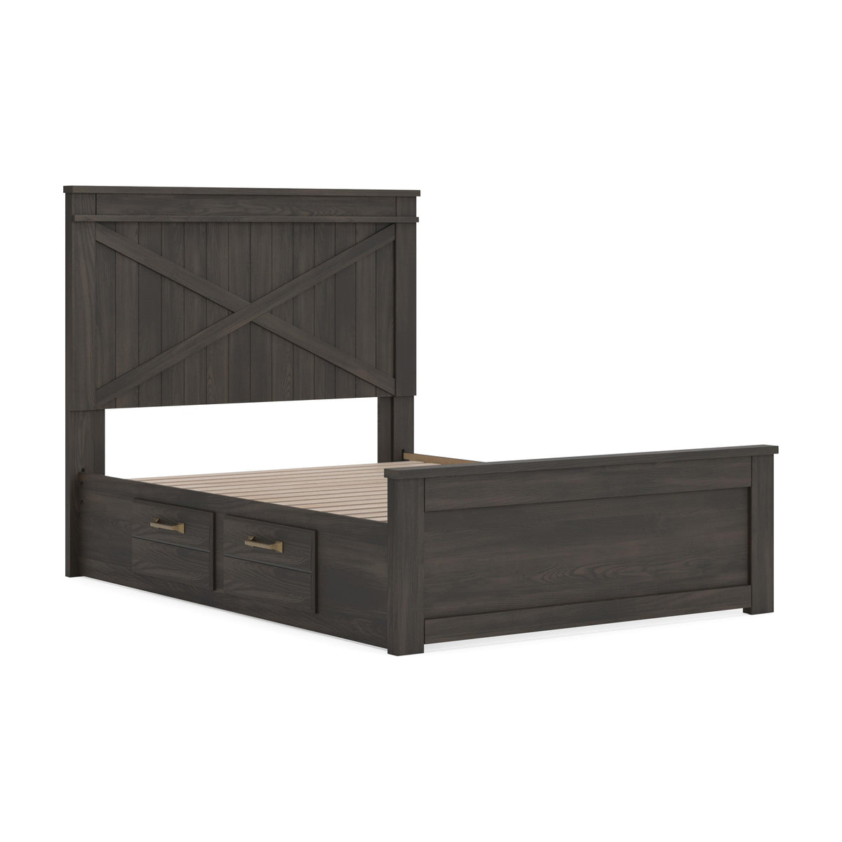 Vonitta Bay Full Panel Bed with Storage (PCB2648-SI) - Image 3