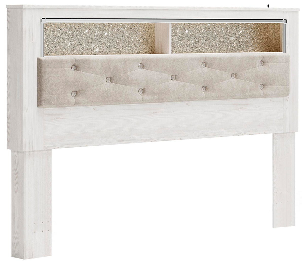 Altyra Bookcase Headboard, Dresser and Mirror - White  (B2640-SI) - Image 2