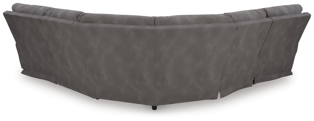 Next-Gen Durapella 5-Piece Power Reclining Sectional (61003-SI) - Image 3