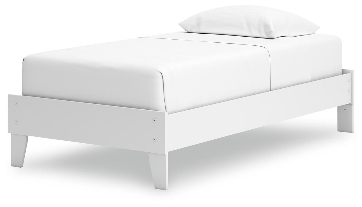 Hallityn Platform Bed (Youth) - White  (EB1810-SI) - Image 3
