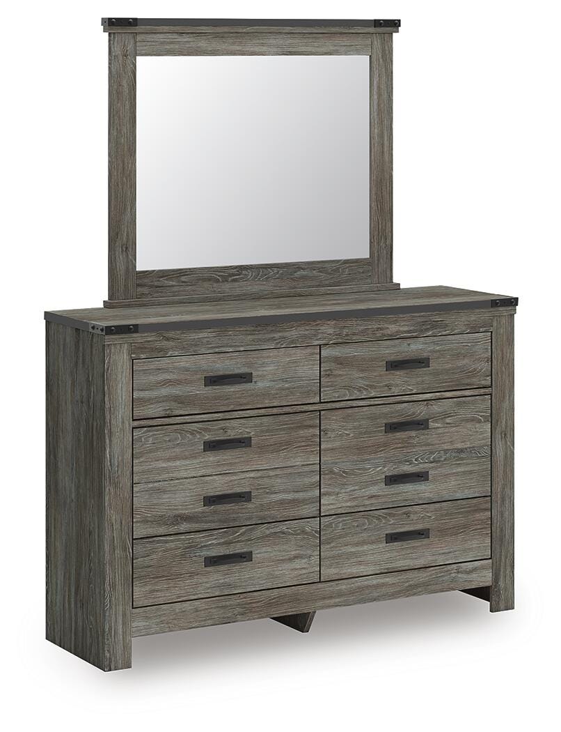 Frandern Bookcase Bed with Storage, Dresser and Mirror (B4480-SI) - Image 3