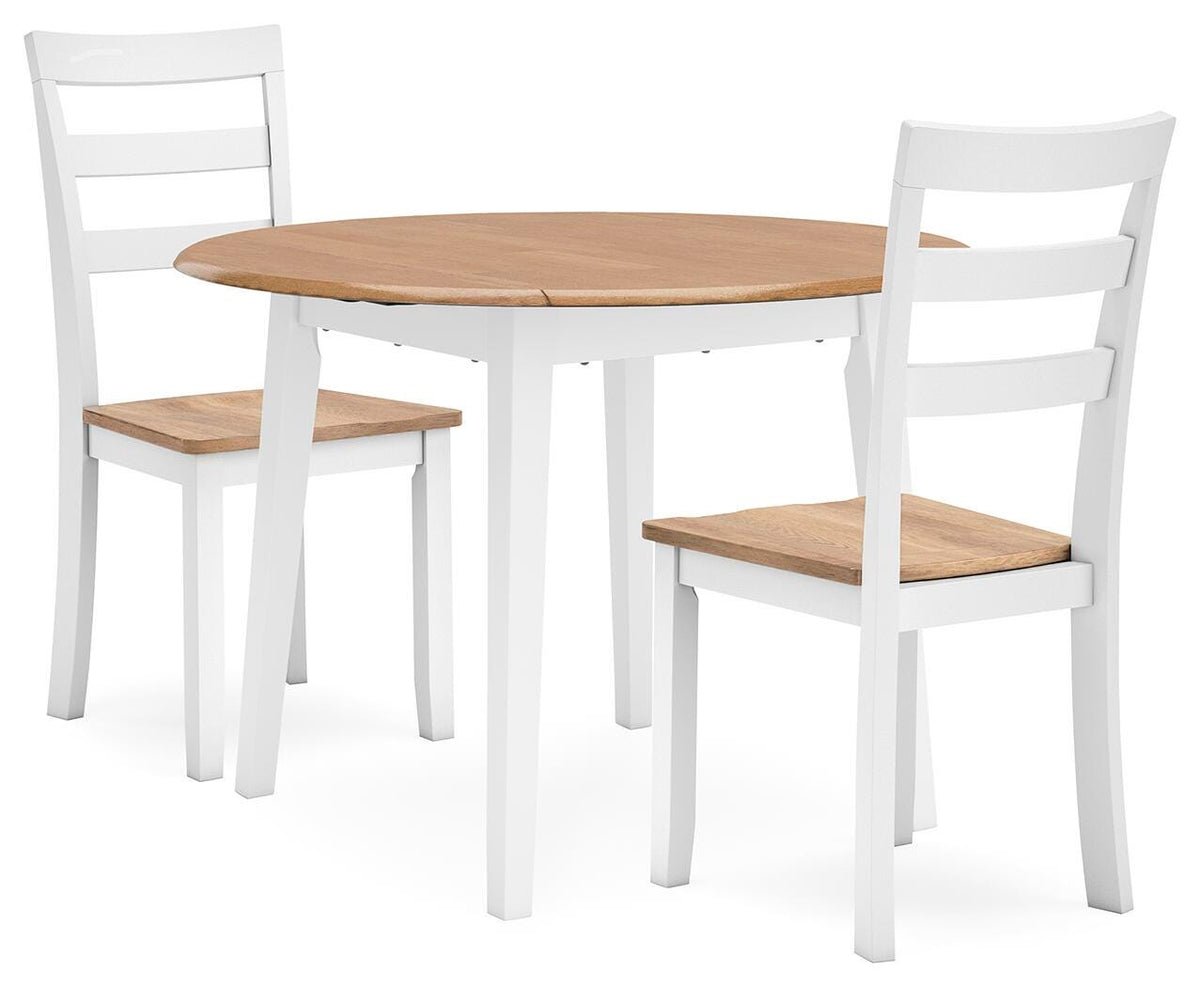 Gesthaven Dining Table and 2 Chairs (D398-SI)