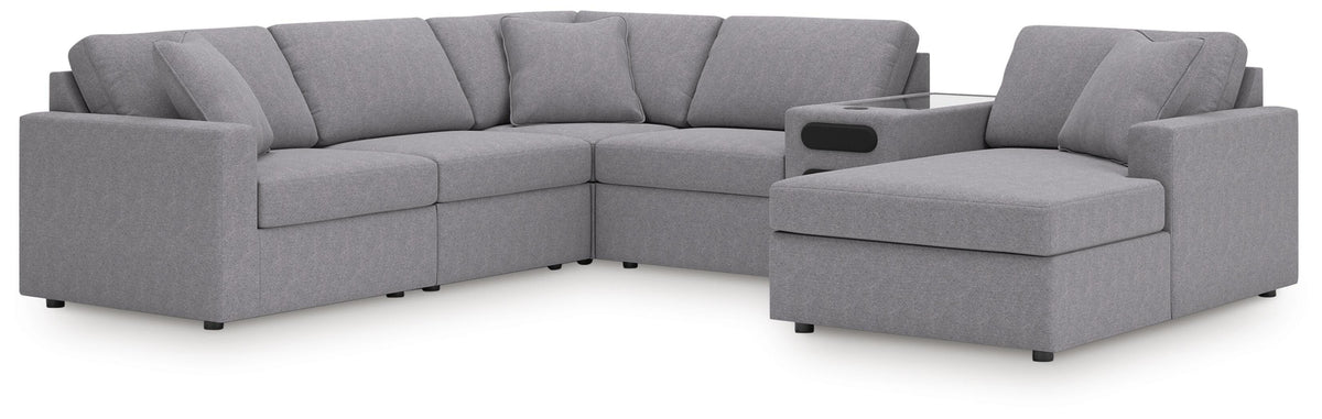 Modmax 6-Piece Sectional with Audio System and Chaise (92104-SI)