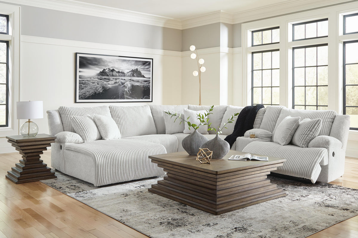 Top Tier 6-Piece Reclining Sectional with Chaise (92706-SI) - Image 5