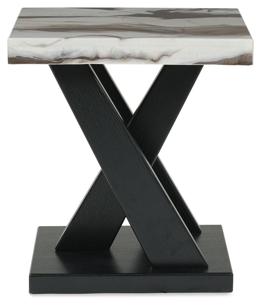 Cendill Table (Set of 3) - Dark Brown/White/Black  (T403-SI) - Image 8