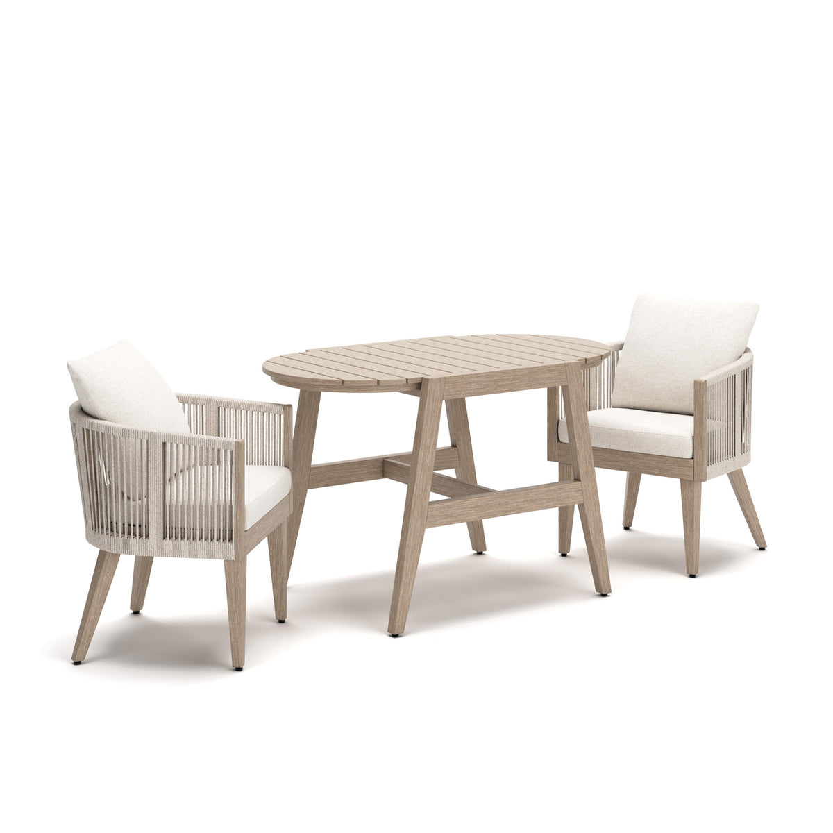 Ivory Vine Outdoor Table/Chairs (Set of 3) (PCP352-SI)