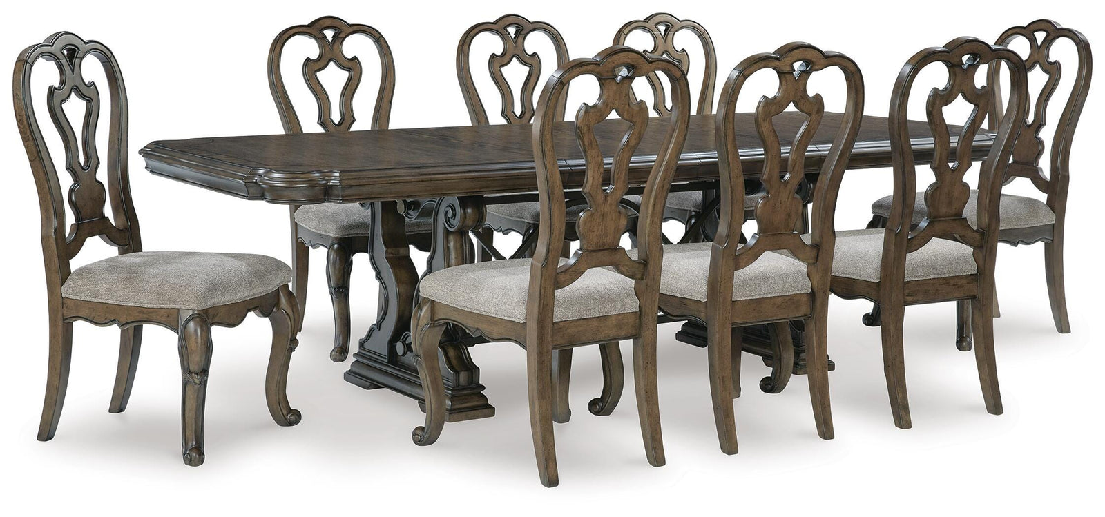 Maylee Dining Table and 8 Chairs (D947-SI)